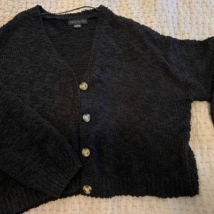 Sanctuary popcorn black cardigan